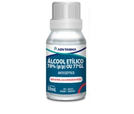 adv alcool etilico 70 gl 30 ml