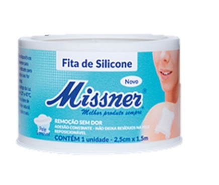 MISSNER FITA DE SILICONE 25X1,5 BRANCA HIPOALERGICA