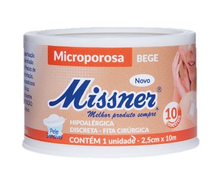 MISSNER FITA MICROPOROSA BEGE 25 X 10