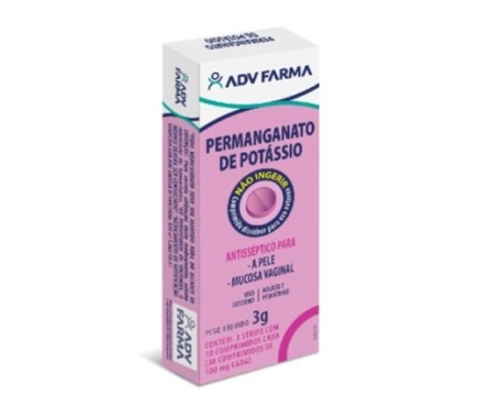 adv permanganato de potassio comprimido c/30