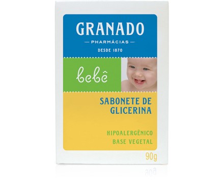 granado sabonete de glicerina bebe 90 gramas