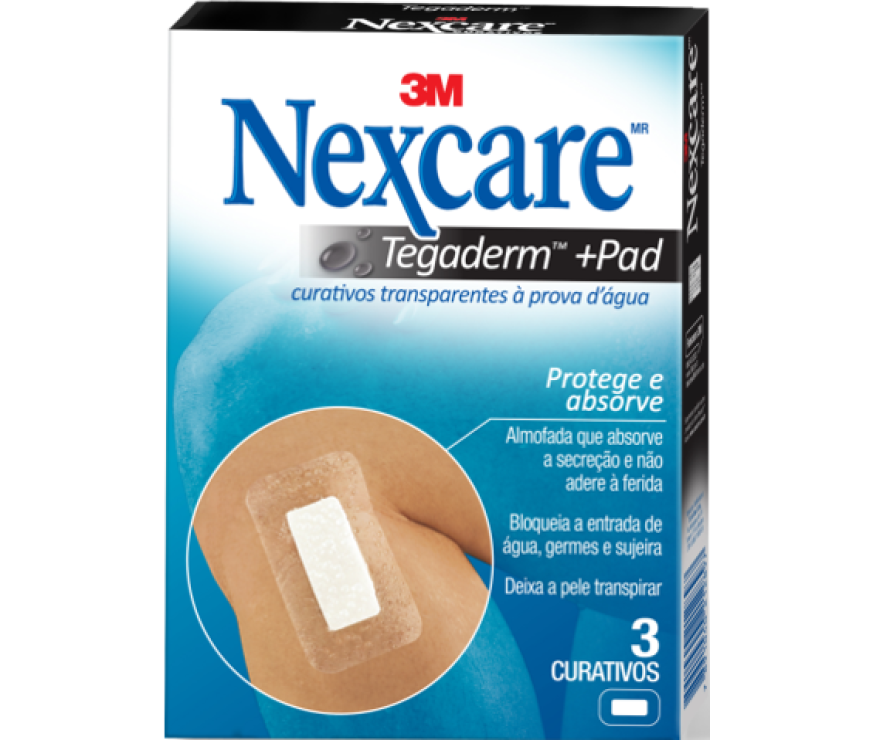 3M CURATIVO TEGADERM+PAD C/3UN